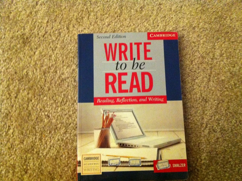 Write to be Read: Reading, Reflection, and Writing (Cambridge Academic Writing Collection)