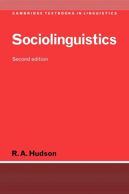 Sociolinguistics (Cambridge Textbooks in Linguistics)