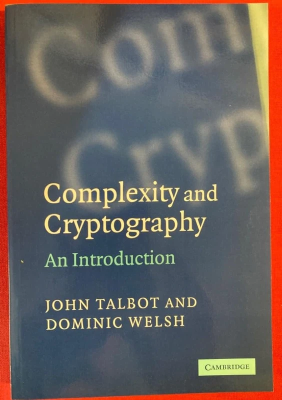 Complexity and Cryptography: An Introduction