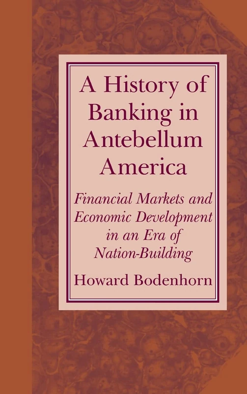 A History of Banking in Antebellum America: Financial Markets and Economic Development in an Era of Nation-Building (Studies in Macroeconomic History)