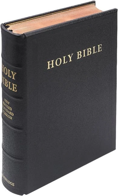 NRSV Lectern Bible, Black Goatskin Leather over Boards, NR936:TB: Anglicized Edition - Image 1