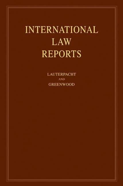 International Law Reports: Volume 137 (International Law Reports, Series Number 137)