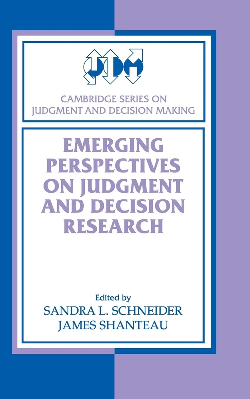 Emerging Perspectives on Judgment and Decision Research (Cambridge Series on Judgment and Decision Making) - Image 1
