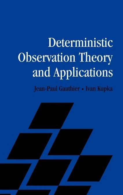 Deterministic Observation Theory and Applications - Image 1