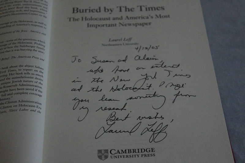 Buried by the Times: The Holocaust and America's Most Important Newspaper