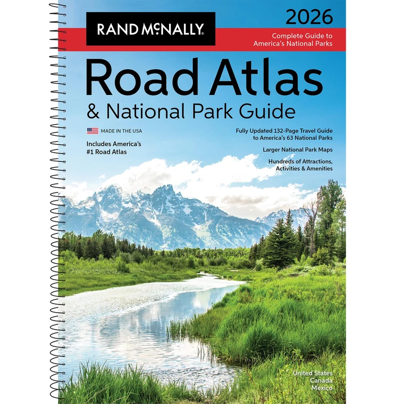 2026 National Park Atlas & Guide: Ratg (Rand McNally Road Atlas & National Park Guides)