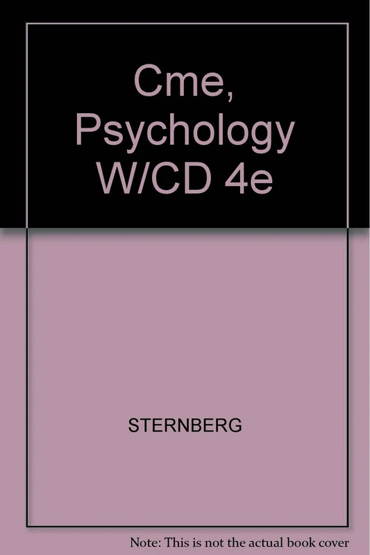 CME Psychology with CD 4th Edition - Textbook