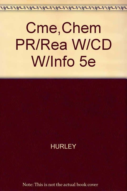 Cme,Chem PR/Rea W/CD W/Info 5e