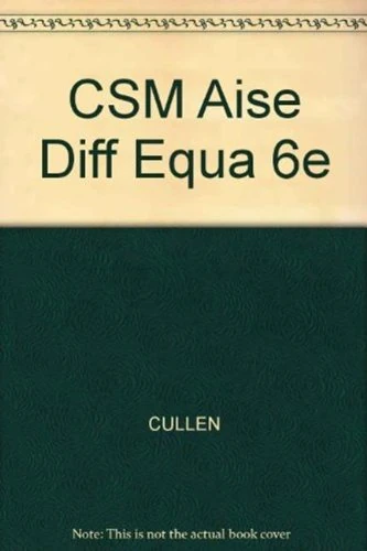 CSM Aise Diff Equa 6e
