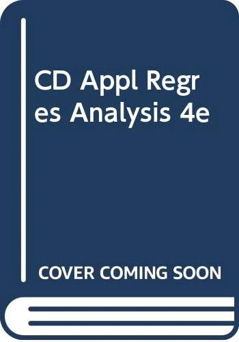 CD Appl Regres Analysis 4e