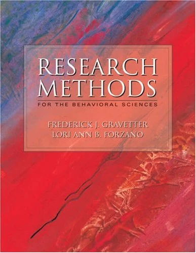 Research Methods for Behavioral Sciences