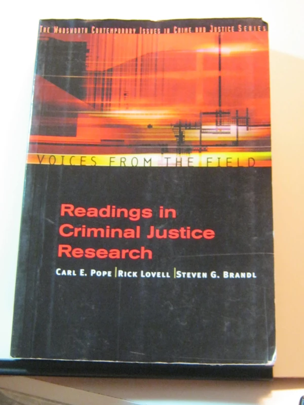 Voices from the Field: Readings in Criminal Justice Research (Criminal Justice Series) - Image 1