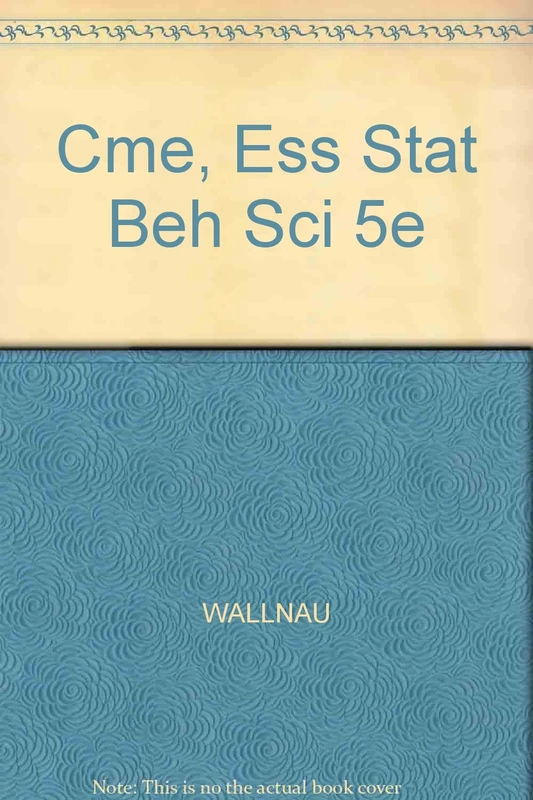Cme, Ess Stat Beh Sci 5e