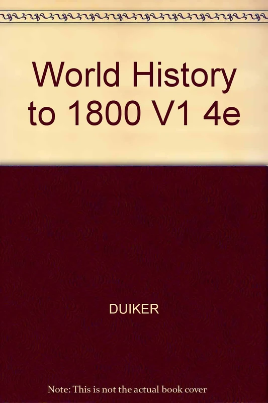 World History to 1800 V1 4e