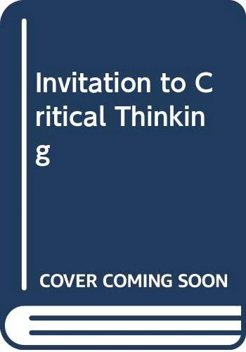 Invitation to Critical Thinking