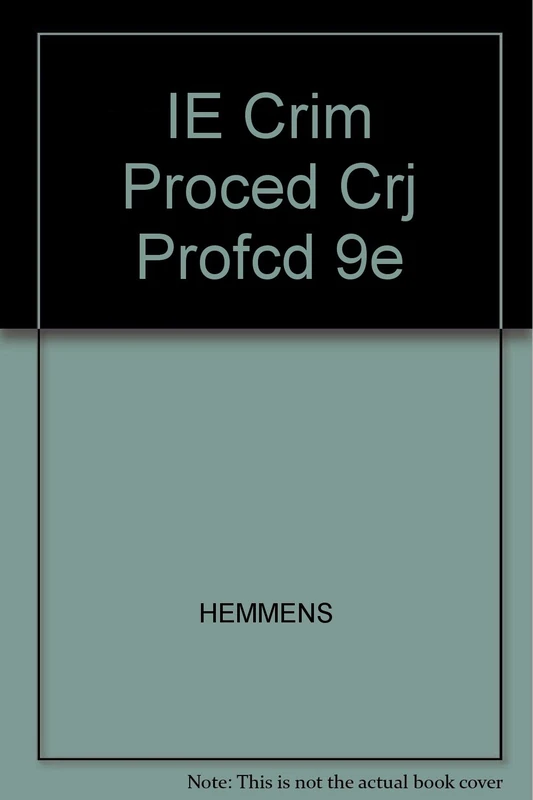 IE Crim Proced Crj Profcd 9e