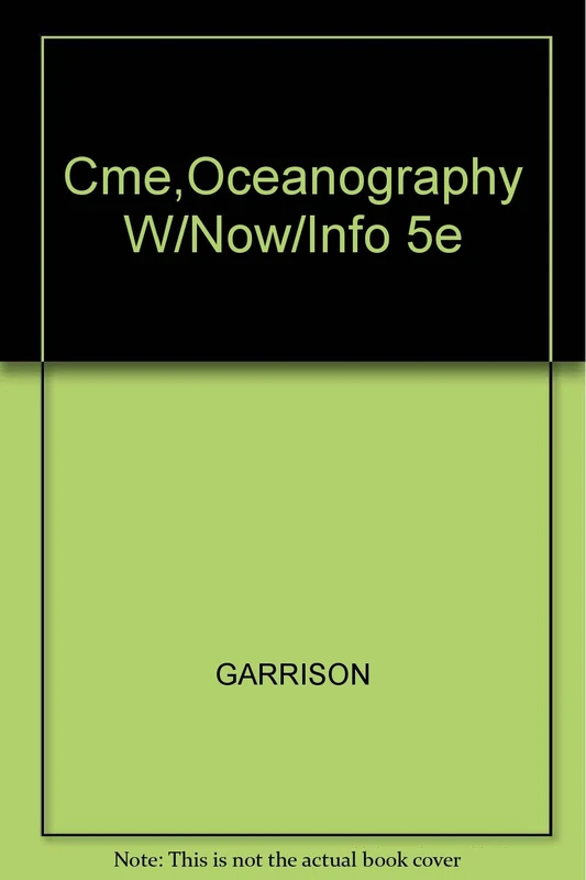 Cme,Oceanography W/Now/Info 5e