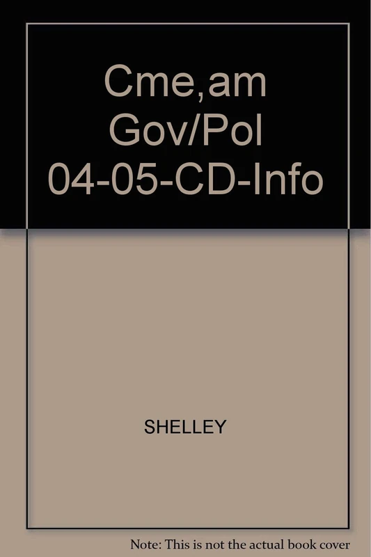 Cme,am Gov/Pol 04-05-CD-Info