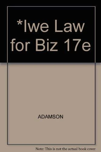 *Iwe Law for Biz 17e - Image 1