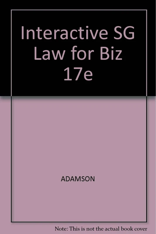 Interactive SG Law for Biz 17e