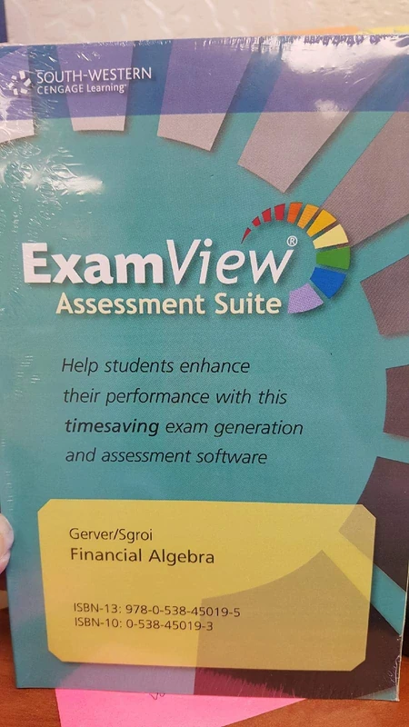 Financial Algebra: Advanced Algebra with Financial Applications 1st: ExamView Test Generator