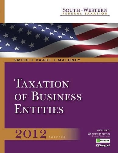 South-Western Federal Taxation 2012: Taxation of Business Entities (with H&r Block @ Home Tax Preparation Software CD-ROM and RIA Checkpoint 1 Term (6 ... (South-Western Federal Taxation (Hardcover))
