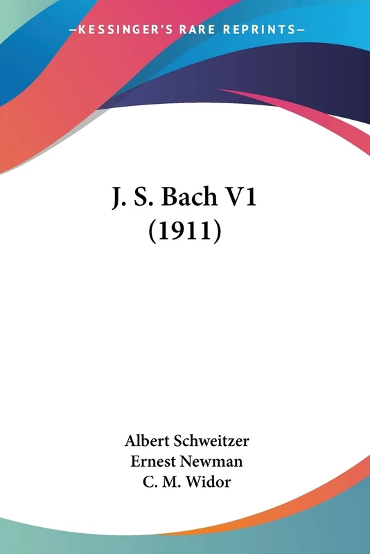 J. S. Bach V1 (1911): 1