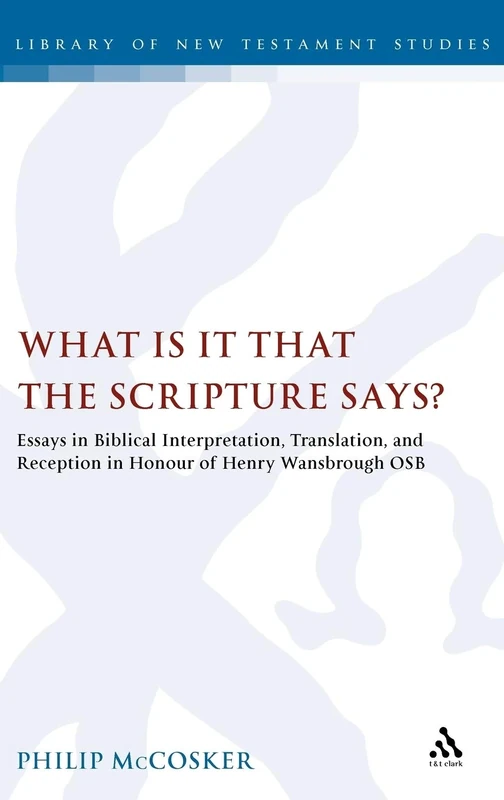 What is it that the Scripture Says?: Essays in Biblical Interpretation, Translation, and Reception in Honour of Henry Wansbrough OSB (The Library of New Testament Studies)