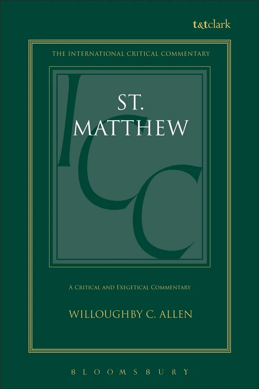 St.Matthew (International Critical Commentary)