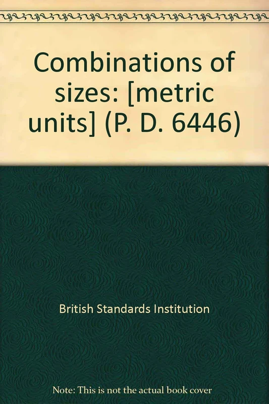 Combinations of sizes: [metric units] (P. D. 6446) - Image 1