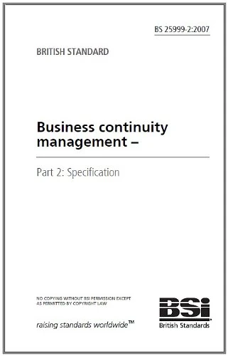 BS 25999-2 Laminated Pocketbook - Image 1