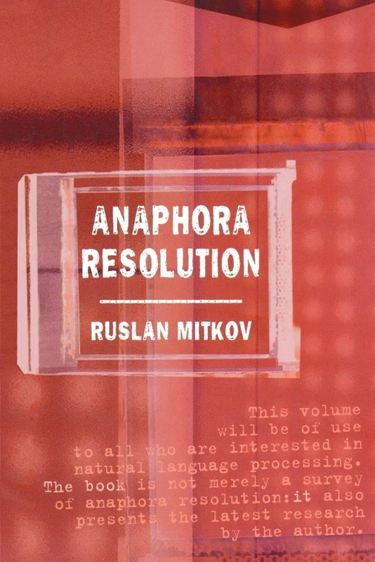 Anaphora Resolution (Studies in Language and Linguistics) - Image 1