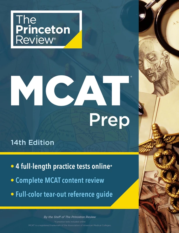 Princeton Review MCAT Prep, 14th Edition: 4 Practice Tests + Complete Content Coverage (Graduate School Test Preparation) - Image 1