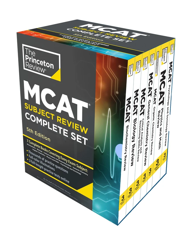 Princeton Review MCAT Subject Review Complete Box Set, 5th Edition: 7 Complete Books + 3 Online Practice Tests