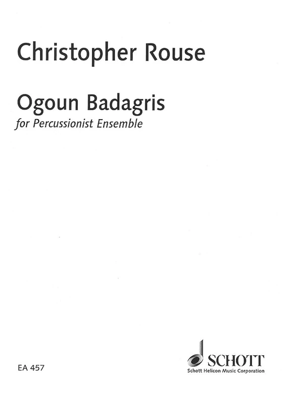 Ogoun Badagris: percussion ensemble (5 percussionists). Partition et parties. - Image 1