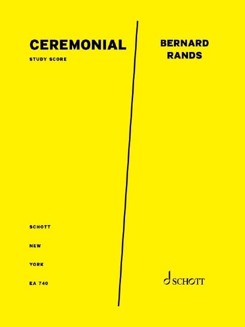 Ceremonial: wind ensemble. Partition d'étude.