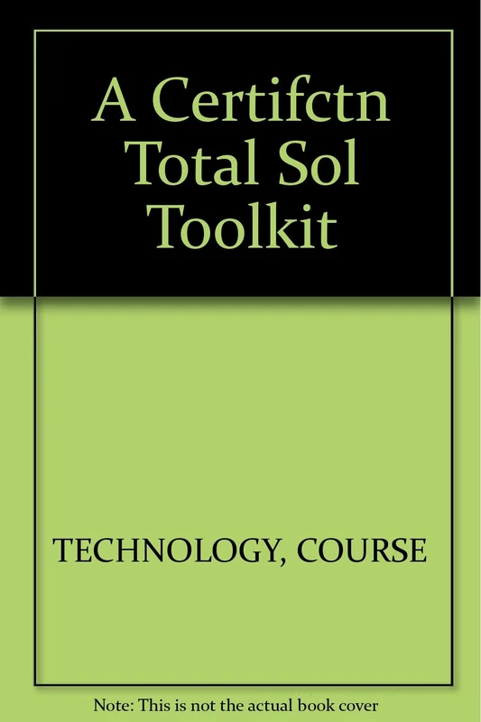 A Certifctn Total Sol Toolkit
