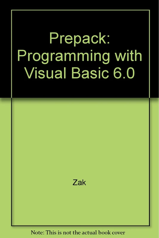 Prepack: Programming with Visual Basic 6.0