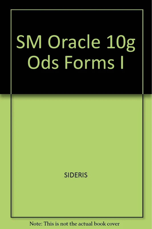 SM Oracle 10g Ods Forms I
