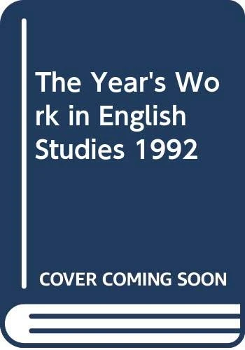 Year′s Work in English Studies Volume 73: v. 73