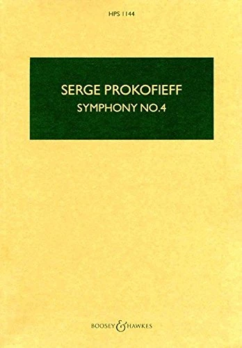 Symphony No.4 Revised Version Op.112: 2. Version: 2nd Version. HPS 1144. op. 112. orchestra. Partition d'étude.