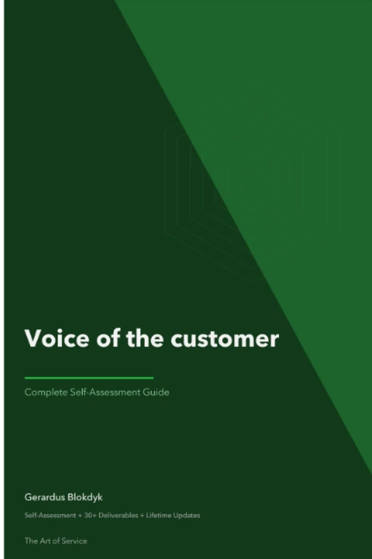 Voice of the customer: Second Edition