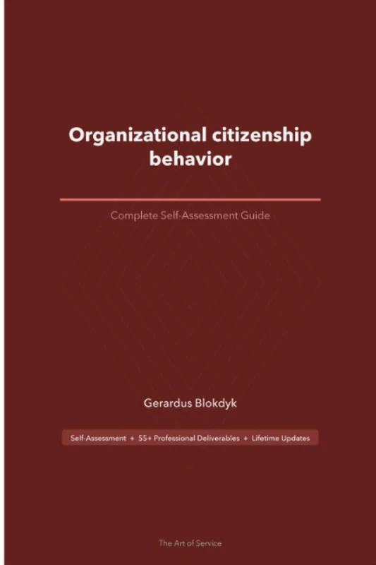 Organizational citizenship behavior Second Edition