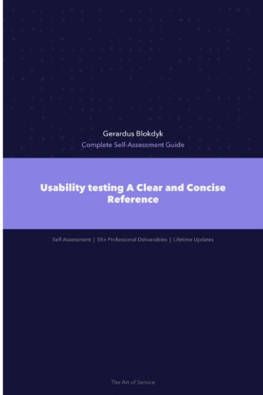 Usability testing A Clear and Concise Reference