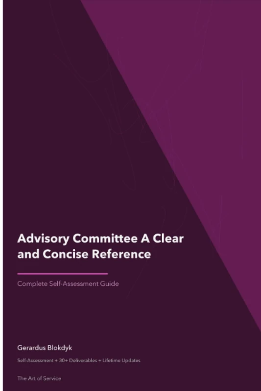 Advisory Committee A Clear and Concise Reference