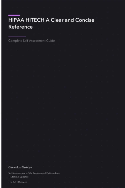 HIPAA HITECH A Clear and Concise Reference