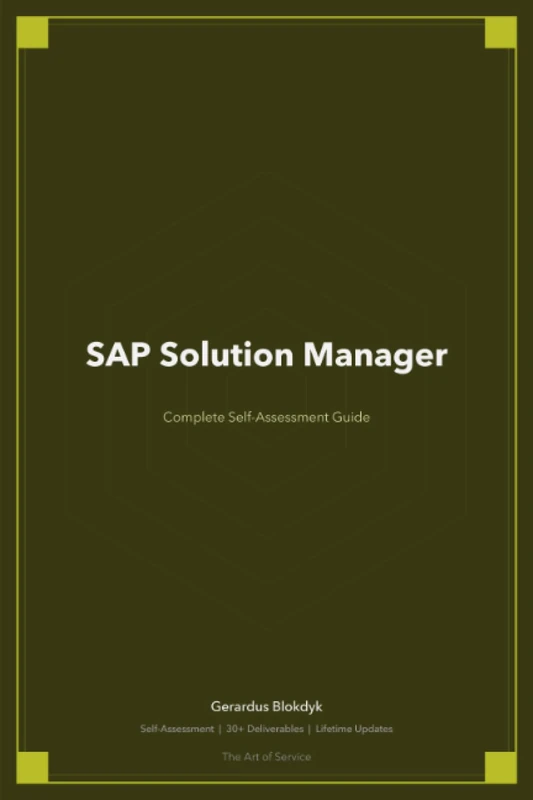 SAP Solution Manager A Complete Guide