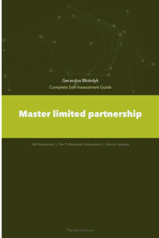 Master limited partnership The Ultimate Step-By-Step Guide