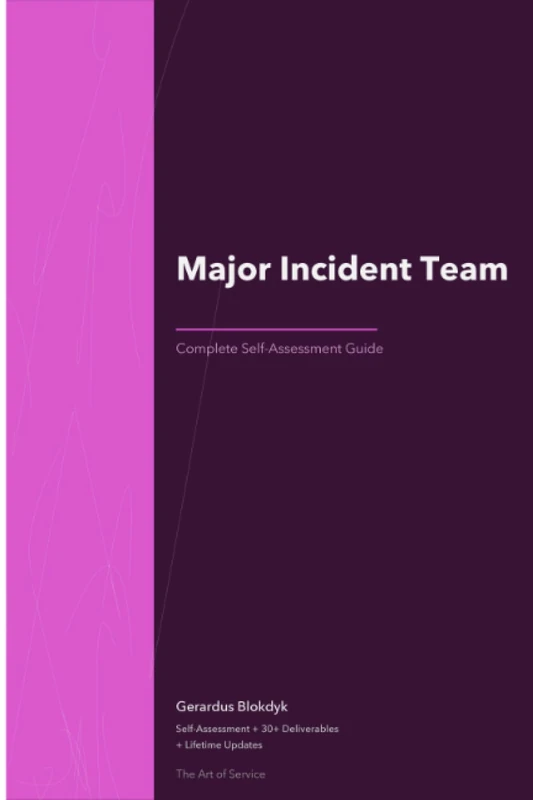 Major Incident Team Third Edition