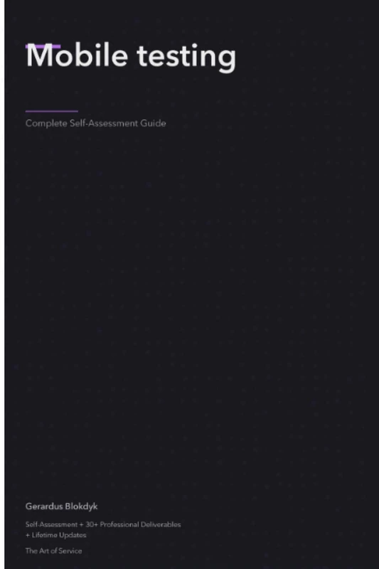 Mobile testing Third Edition